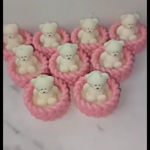 2.5inch teddy candle